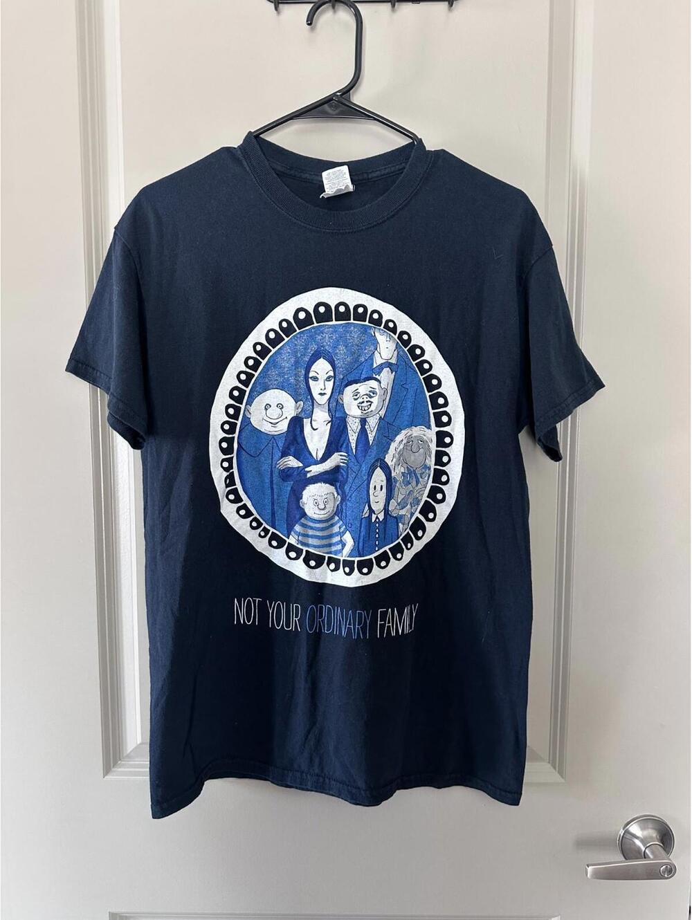The Addams Family Theater Play Musical Medium T Shirt Black Wednesday Comedy